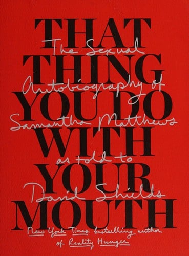 That thing you do with your mouth
