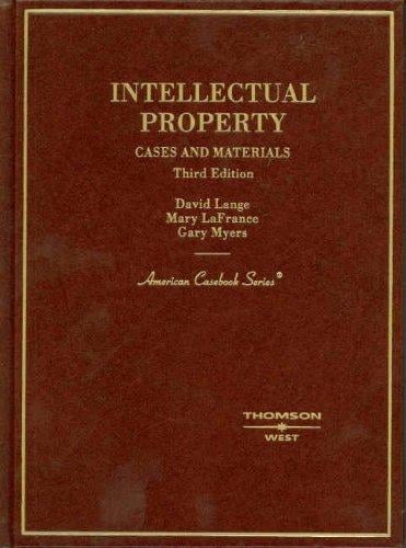 Intellectual Property, Cases and Materials