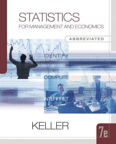 Statistics for Management and Economics, Abbreviated Edition