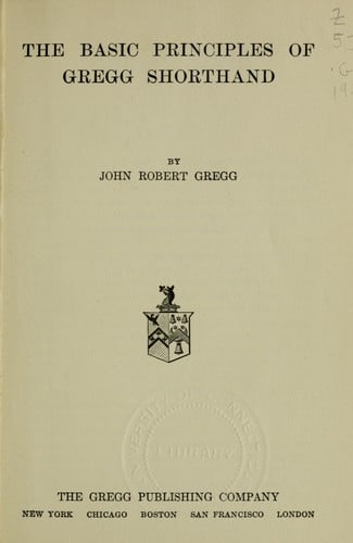 The basic principles of Gregg shorthand