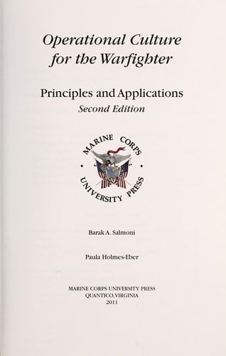 Operational culture for the warfighter