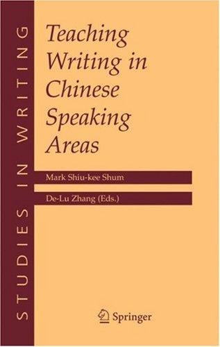 Teaching writing in Chinese speaking areas