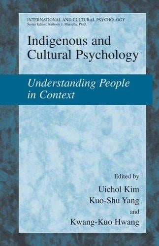 Indigenous and cultural psychology