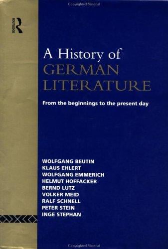 A history of German literature