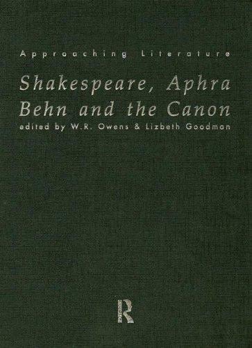Shakespeare, Aphra Behn, and the canon