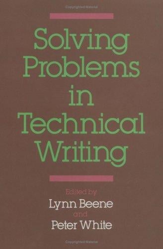 Solving problems in technical writing
