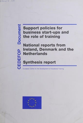 Support policies for business start-ups and the role of training
