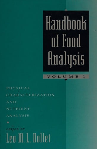 Handbook of food analysis