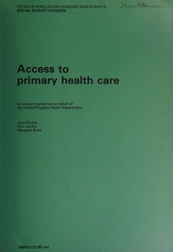 Access to primary health care