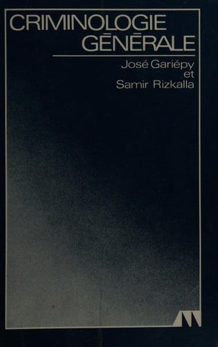 Criminologie générale