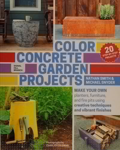 Color concrete garden projects