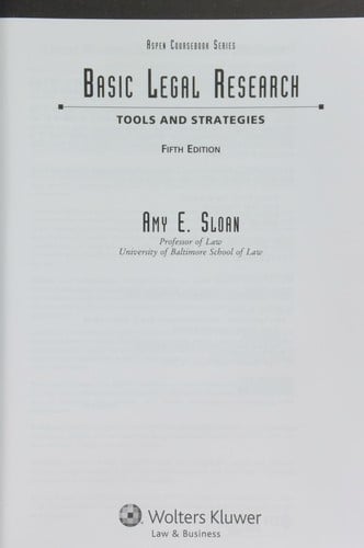 Basic legal research