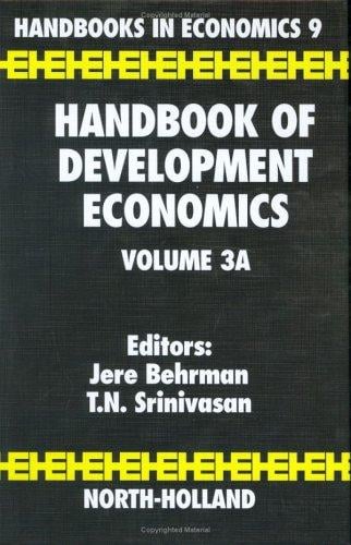 Handbook of development economics