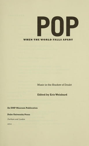 Pop when the world falls apart