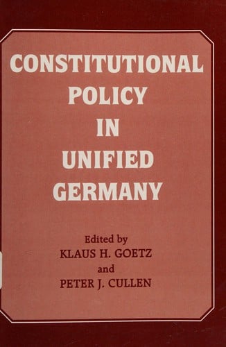 Constitutional policy in unified Germany