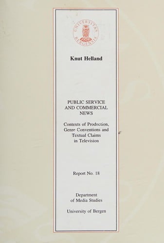 Public service and commercial news