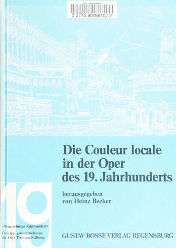 Die Couleur locale in der Oper des 19. Jahrhunderts
