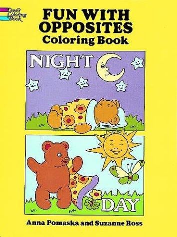Fun with opposites coloring book
