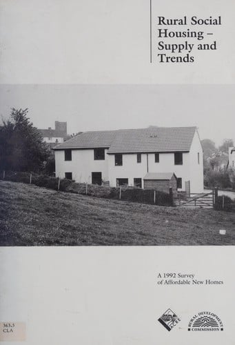 Rural social housing - supply and trends