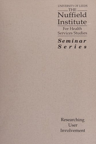 Researching user involvement