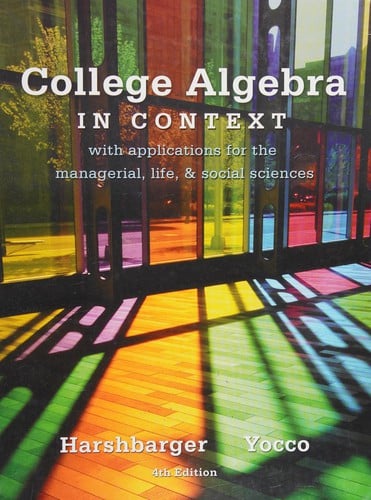 College algebra in context