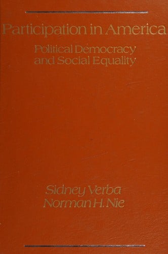 Participation in America, political democracy and social equality