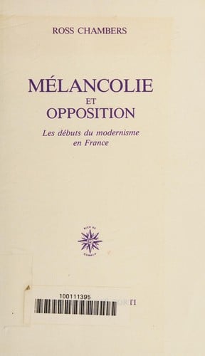 Mélancolie et opposition