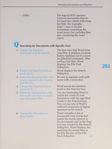 The first book of Microsoft Word for Windows