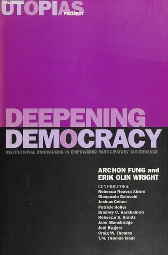 Deepening democracy