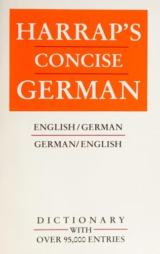 Harrap's German dictionary