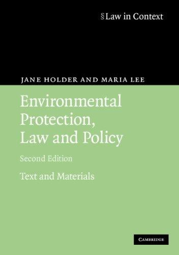 Environmental protection, law and policy