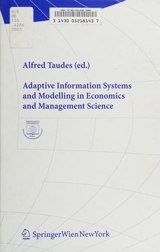 Adaptive information systems and modelling in economics and management science