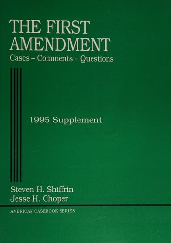 1995 Supplement to the First Amendment