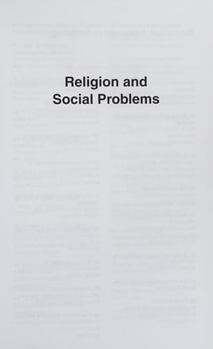 Religion and social problems