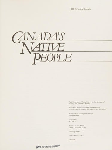 Les Autochtones au Canada = Canada's native people