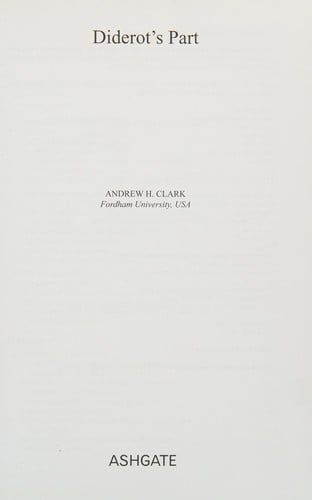 Diderot's part