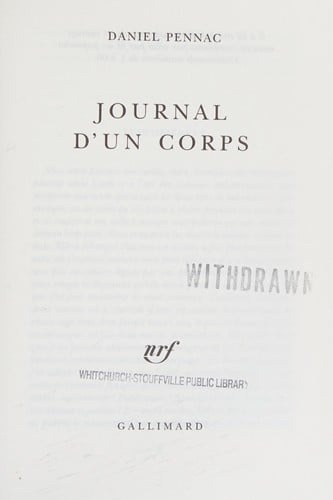 Journal d'un corps