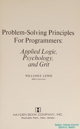 Problem-solving principles for programmers