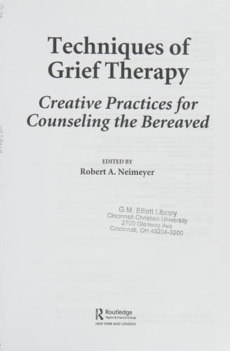 Techniques of grief therapy