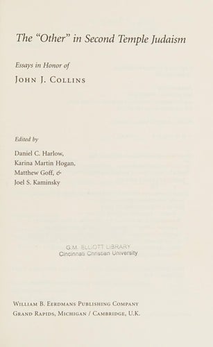 The "other" in Second Temple Judaism