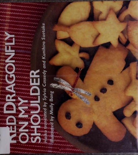 Red dragonfly on my shoulder