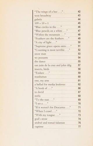 A ballad for Metka Krašovec