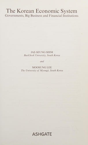 The Korean economic system