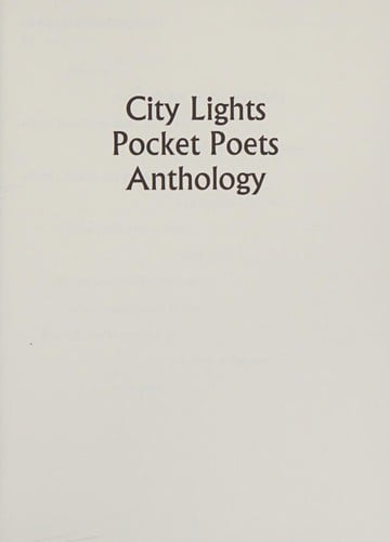City Lights pocket poets anthology