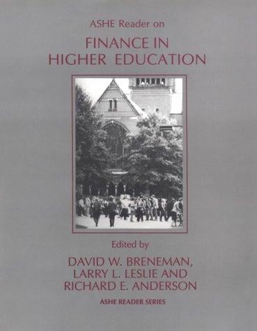ASHE reader on finance in higher education