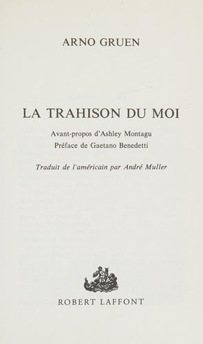 La trahison du moi