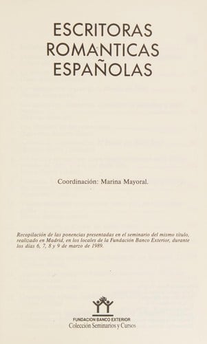 Escritoras románticas españolas