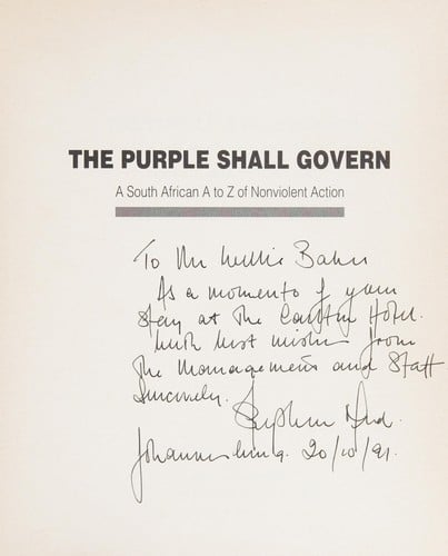 The Purple shall govern