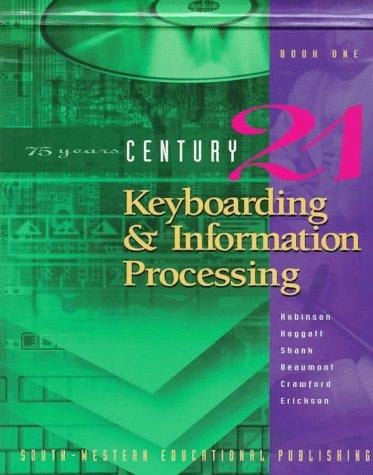 CENTURY 21 Keyboarding & Information Processing