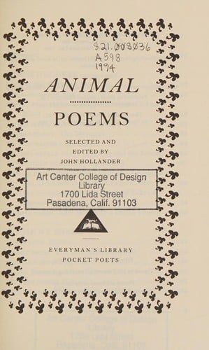 Animal poems